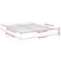 Estructura de cama madera de ingeniería blanca 180x200 cm de vidaXL, Camas y somieres - Ref: Foro24-842000, Precio: 112,03 €,...