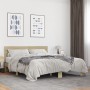 Sonoma oak metal engineered wood bed frame 160x200 cm by vidaXL, Beds and slatted bases - Ref: Foro24-3280138, Price: 156,83 ...