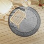 Outdoor gray PP Ø120 cm carpet by vidaXL, Outdoor protectors - Ref: Foro24-368458, Price: 18,10 €, Discount: %