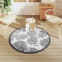 Outdoor rug in white and black PP Ø120 cm by vidaXL, Outdoor protectors - Ref: Foro24-368470, Price: 21,79 €, Discount: %