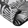 Outdoor rug in white and black PP Ø120 cm by vidaXL, Outdoor protectors - Ref: Foro24-368470, Price: 21,79 €, Discount: %