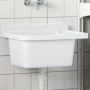 Fregadero lavabo de pared resina blanco 50x35x24 cm de vidaXL, Fregaderos - Ref: Foro24-4002794, Precio: 57,45 €, Descuento: %