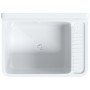 Fregadero lavabo de pared resina blanco 50x35x24 cm de vidaXL, Fregaderos - Ref: Foro24-4002794, Precio: 57,45 €, Descuento: %