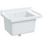 Fregadero lavabo de pared resina blanco 50x35x24 cm de vidaXL, Fregaderos - Ref: Foro24-4002794, Precio: 57,45 €, Descuento: %