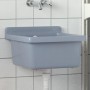 Fregadero lavabo de pared resina gris 40x40x24 cm de vidaXL, Fregaderos - Ref: Foro24-4002796, Precio: 54,28 €, Descuento: %