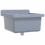 Fregadero lavabo de pared resina gris 40x40x24 cm de vidaXL, Fregaderos - Ref: Foro24-4002796, Precio: 54,28 €, Descuento: %