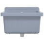 Fregadero lavabo de pared resina gris 40x40x24 cm de vidaXL, Fregaderos - Ref: Foro24-4002796, Precio: 54,28 €, Descuento: %