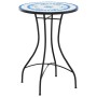 Blue and white ceramic mosaic bistro table Ø50x70 cm by vidaXL, Garden tables - Ref: Foro24-4003399, Price: 80,30 €, Discount: %