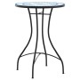 Blue and white ceramic mosaic bistro table Ø50x70 cm by vidaXL, Garden tables - Ref: Foro24-4003399, Price: 79,99 €, Discount: %