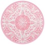 Alfombra de exterior PP rosa Ø120 cm de vidaXL, Protectores para exterior - Ref: Foro24-368502, Precio: 21,99 €, Descuento: %