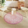 Outdoor pink PP rug Ø120 cm by vidaXL, Outdoor protectors - Ref: Foro24-368502, Price: 21,48 €, Discount: %