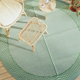 Outdoor green PP Ø200 cm carpet by vidaXL, Outdoor protectors - Ref: Foro24-368528, Price: 39,12 €, Discount: %