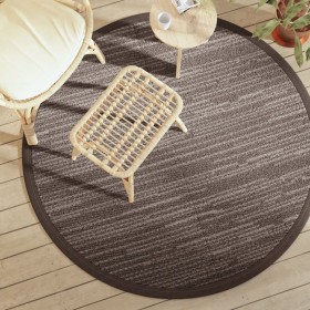 Alfombra de exterior PP marrón Ø160 cm de vidaXL, Protectores para exterior - Ref: Foro24-368487, Precio: 21,99 €, Descuento: %