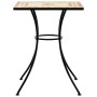 Terracotta ceramic mosaic bistro table 60x60x74 cm by vidaXL, Garden tables - Ref: Foro24-4003392, Price: 108,50 €, Discount: %