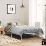 Estructura de cama de metal con cabecero blanco 100x190 cm de vidaXL, Camas y somieres - Ref: Foro24-376545, Precio: 73,99 €,...