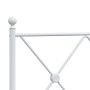 Estructura de cama de metal con cabecero blanco 107x203 cm de vidaXL, Camas y somieres - Ref: Foro24-376547, Precio: 75,66 €,...