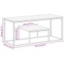 Couchtisch aus Edelstahl und massivem Akazienholz silber von vidaXL, Couchtisch - Ref: Foro24-350023, Preis: 138,39 €, Rabatt: %