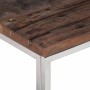 Mesa de centro acero inoxidable madera maciza traviesa plateado de vidaXL, Mesas de centro - Ref: Foro24-350021, Precio: 160,...