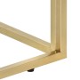 Konsolentisch aus Edelstahl Massivholz Querbalken gold von vidaXL, Seitentische - Ref: Foro24-350014, Preis: 138,96 €, Rabatt: %