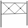 Cabecero de metal negro 107 cm de vidaXL, Cabeceros y pies de cama - Ref: Foro24-376532, Precio: 36,80 €, Descuento: %