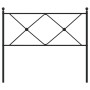 Cabecero de metal negro 107 cm de vidaXL, Cabeceros y pies de cama - Ref: Foro24-376532, Precio: 36,80 €, Descuento: %