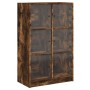 Aparador alto con puertas madera roble ahumado 68x37x109 cm de vidaXL, Aparadores - Ref: Foro24-3295854, Precio: 117,03 €, De...