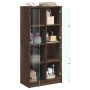 Tall sideboard with oak brown wood doors 68x37x142 cm by vidaXL, Sideboards - Ref: Foro24-3295863, Price: 130,41 €, Discount: %