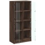 Tall sideboard with oak brown wood doors 68x37x142 cm by vidaXL, Sideboards - Ref: Foro24-3295863, Price: 130,41 €, Discount: %