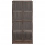 Tall sideboard with oak brown wood doors 68x37x142 cm by vidaXL, Sideboards - Ref: Foro24-3295863, Price: 130,41 €, Discount: %