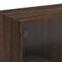 Tall sideboard with oak brown wood doors 68x37x142 cm by vidaXL, Sideboards - Ref: Foro24-3295863, Price: 130,41 €, Discount: %