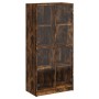 Aparador alto con puertas madera roble ahumado 68x37x142 cm de vidaXL, Aparadores - Ref: Foro24-3295861, Precio: 127,40 €, De...