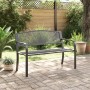 Banco de jardín de acero negro 119 cm de vidaXL, Bancos de jardín - Ref: Foro24-4002827, Precio: 120,83 €, Descuento: %