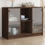 Aparador madera de ingeniería marrón roble 102x37x75,5 cm de vidaXL, Aparadores - Ref: Foro24-3295877, Precio: 102,44 €, Desc...