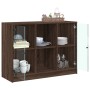 Aparador madera de ingeniería marrón roble 102x37x75,5 cm de vidaXL, Aparadores - Ref: Foro24-3295877, Precio: 102,44 €, Desc...