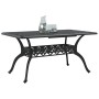 Garden table made of black cast aluminum, 150x90x72 cm. by vidaXL, Garden tables - Ref: Foro24-4002804, Price: 454,88 €, Disc...