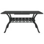 Garden table made of black cast aluminum, 150x90x72 cm. by vidaXL, Garden tables - Ref: Foro24-4002804, Price: 454,88 €, Disc...