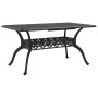 Garden table made of black cast aluminum, 150x90x72 cm. by vidaXL, Garden tables - Ref: Foro24-4002804, Price: 454,88 €, Disc...