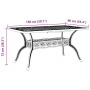 Garden table made of black cast aluminum, 150x90x72 cm. by vidaXL, Garden tables - Ref: Foro24-4002804, Price: 454,88 €, Disc...