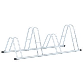 Support for 4 bicycles, independent floor stand, galvanized steel. by vidaXL, Bases and supports for storing bicycles - Ref: ...