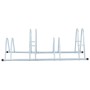 Ständer für 4 Fahrräder freistehend aus verzinktem Stahl von vidaXL, Sockel und Stützen zum Abstellen von Fahrrädern - Ref: F...