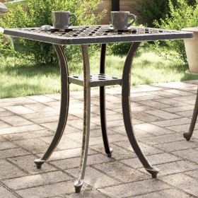 Gartentisch aus Aluminiumguss aus Bronze 53x53x53 cm von vidaXL, Gartentische - Ref: Foro24-4002819, Preis: 66,99 €, Rabatt: %