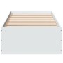 Estructura de cama madera de ingeniería blanca 75x190 cm de vidaXL, Camas y somieres - Ref: Foro24-841986, Precio: 76,96 €, D...