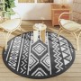 Outdoor black PP rug Ø160 cm by vidaXL, Outdoor protectors - Ref: Foro24-368535, Price: 28,99 €, Discount: %