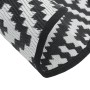 Outdoor white and black PP rug Ø200 cm by vidaXL, Outdoor protectors - Ref: Foro24-368580, Price: 39,14 €, Discount: %