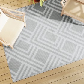 Outdoor gray PP rug 160x230 cm by vidaXL, Outdoor protectors - Ref: Foro24-368563, Price: 36,75 €, Discount: %