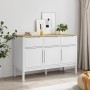 FLORO Sideboard aus massivem Kiefernholz weiß 114x43x74 cm von vidaXL, Sideboards - Ref: Foro24-374024, Preis: 175,33 €, Raba...