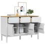 FLORO Sideboard aus massivem Kiefernholz weiß 114x43x74 cm von vidaXL, Sideboards - Ref: Foro24-374024, Preis: 175,33 €, Raba...