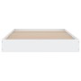 Estructura de cama madera de ingeniería blanca 100x200 cm de vidaXL, Camas y somieres - Ref: Foro24-842056, Precio: 70,47 €, ...