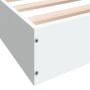 Estructura de cama madera de ingeniería blanca 100x200 cm de vidaXL, Camas y somieres - Ref: Foro24-842056, Precio: 70,47 €, ...