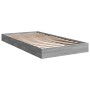 Sonoma gray engineered wood bed frame 100x200 cm by vidaXL, Beds and slatted bases - Ref: Foro24-842061, Price: 69,61 €, Disc...